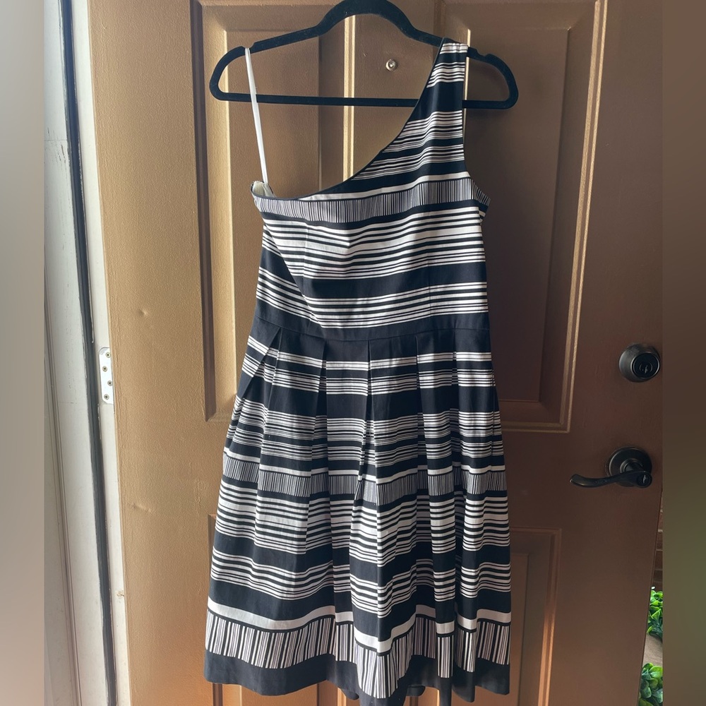 White House Black Market One Shoulder Dress